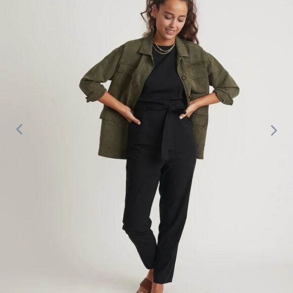 MARINE layer Eloise belted jumpsuit - Picture 5 of 8